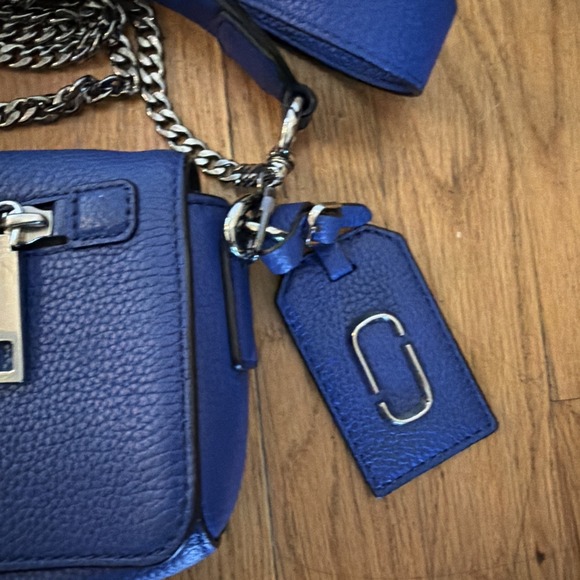 Dark Blue Marc Jacob's New York Leather Crossbody - Picture 9 of 10